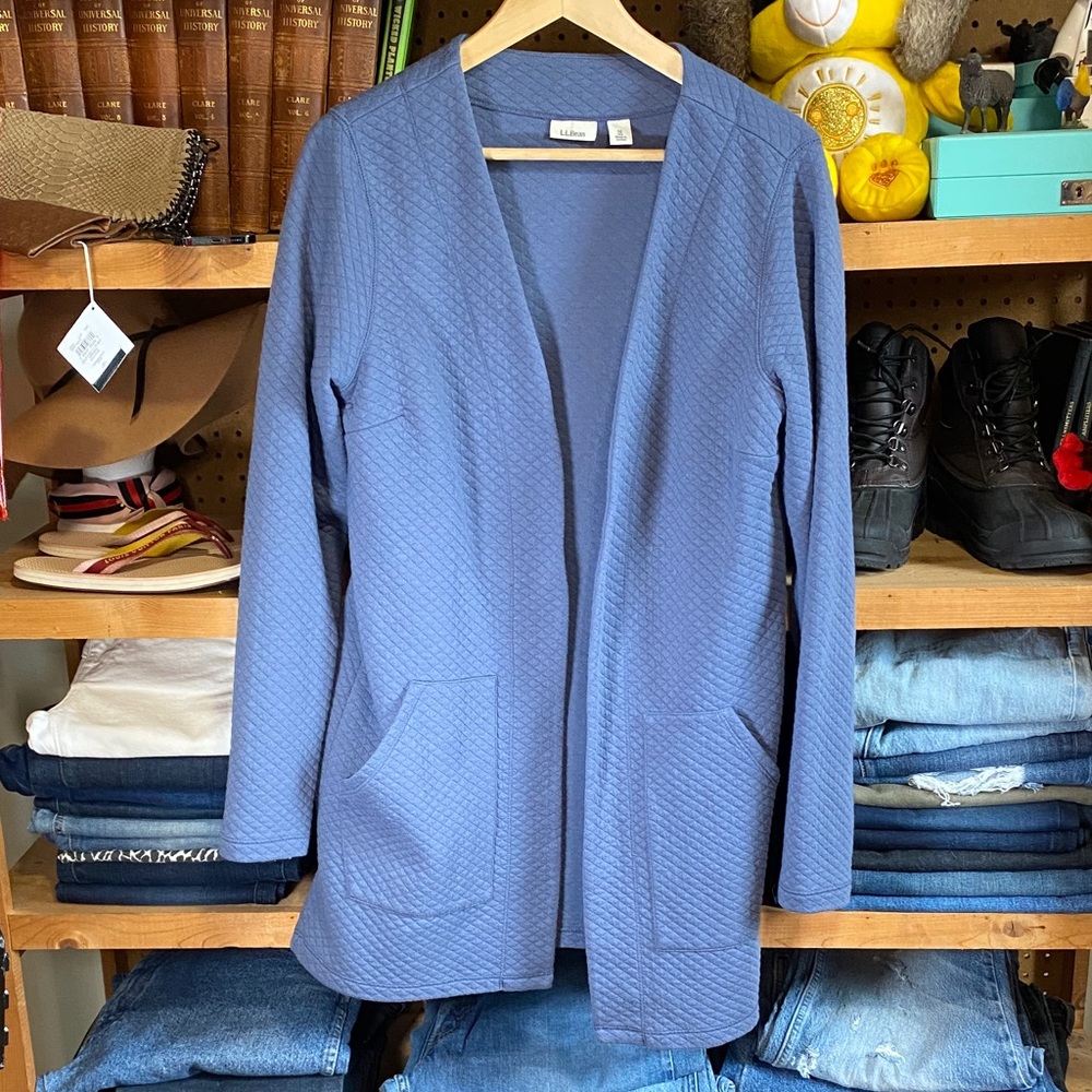 L.L. Bean Women’s Quilted Open Front Cardigan Jacket